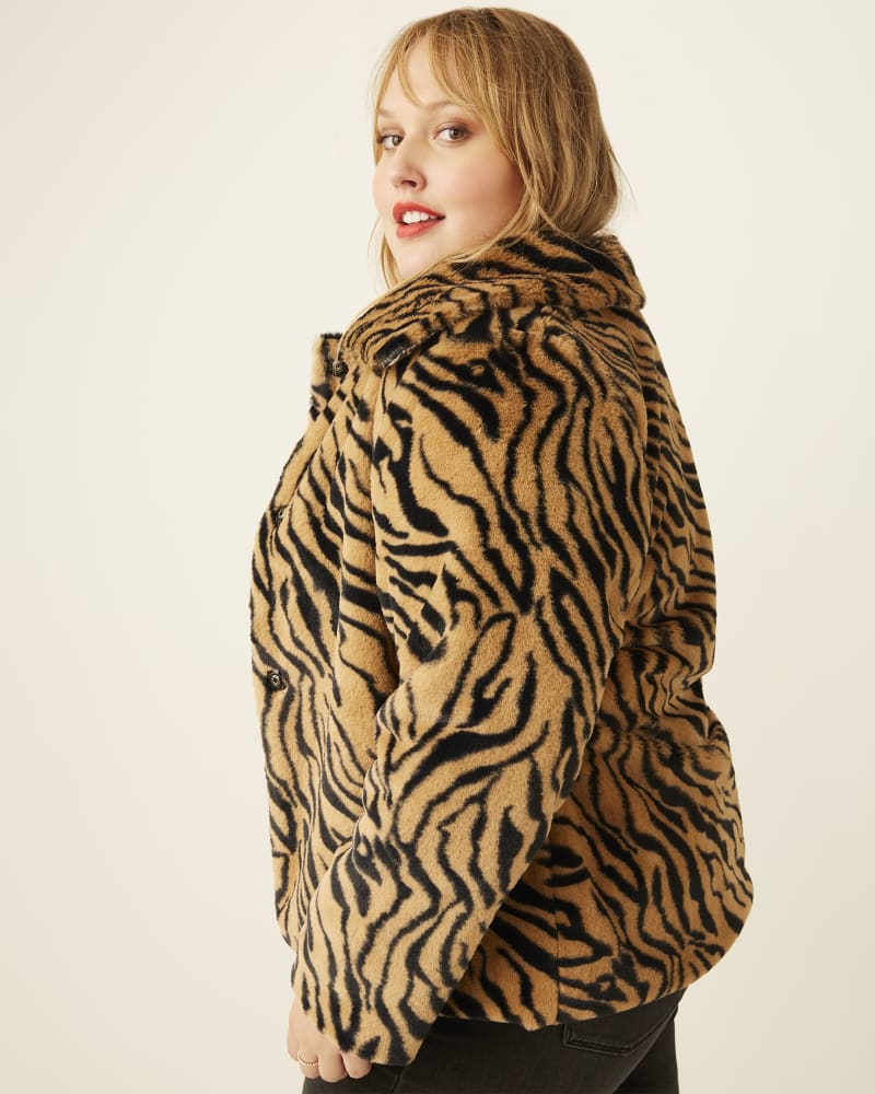 Forever 21 leopard new arrivals faux fur jacket